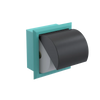 Rubinet RECESSED TOILET PAPER HOLDER Aqua