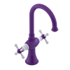 Rubinet Single Hole Dual Handle Lav. Set. (less drain) Purple Haze