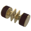 Rubinet Shower Door Knob (set) Satin Brass