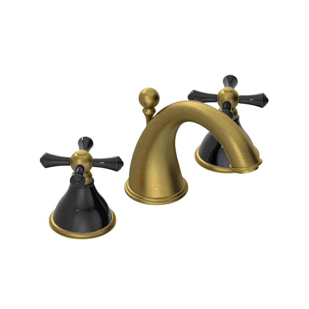 Rubinet Widespread Lav. Set. (less drain) Antique Brass Matt