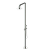 Rubinet Pressure Balance Outdoor Shower with Hand Held Shower & 10" Shower Head - 304 Stainless Steel Satin Nickel