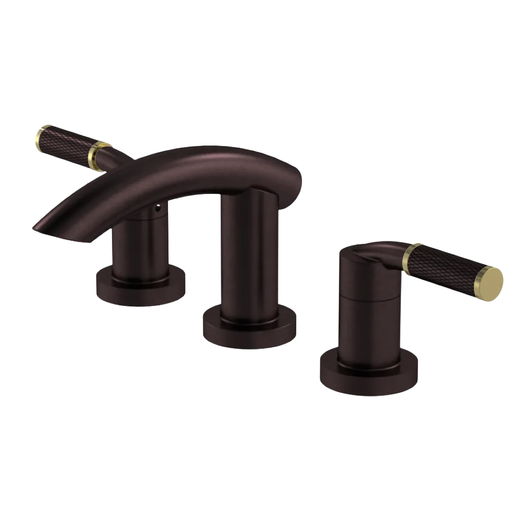 Rubinet Widespread Lav. Set. (less drain) Oil Rubbed Bronze