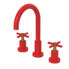 Rubinet Widespread Kitchen Set with LaSalle Spout Red