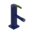 Rubinet Single Control Bidet Fitting (less drain) Midnight Blue
