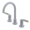 Rubinet Widespread Lav. Set. (less drain) White