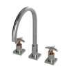 Rubinet Widespread Kitchen Set Satin Nickel