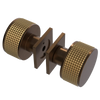 Rubinet Shower Door Knob (set) Tuscan Brass