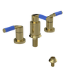 Rubinet Bidet Fitting with Spray, Diverter, and Vacuum Breaker (less drain) Bright Brass
