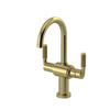 Rubinet Single Hole Dual Handle Lav. Set. (less drain) Natural Brass