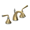 Rubinet Widespread Lav. Set. (less drain) Satin Brass