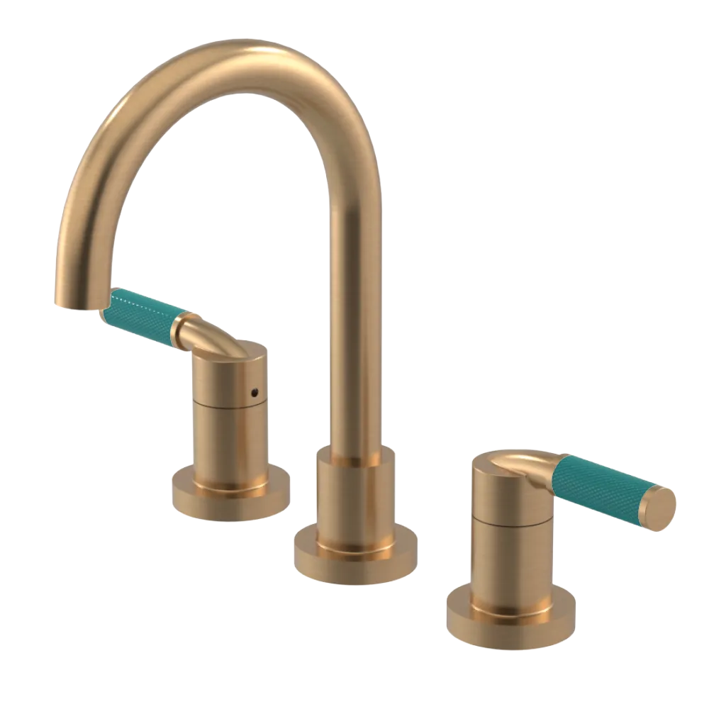 Rubinet Widespread Lav. Set. (less drain) Satin Gold
