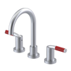 Rubinet Widespread Lav set (less drain) Satin Chrome