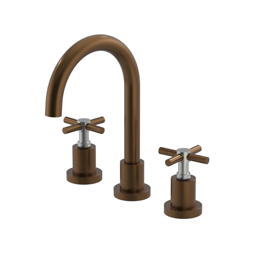 Rubinet Widespread Lav. Set. (less drain) Tuscan Brass