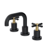 Rubinet Widespread Lav. Set. (less drain) Matt Black