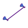 Rubinet Towel Bar 18" Purple Haze