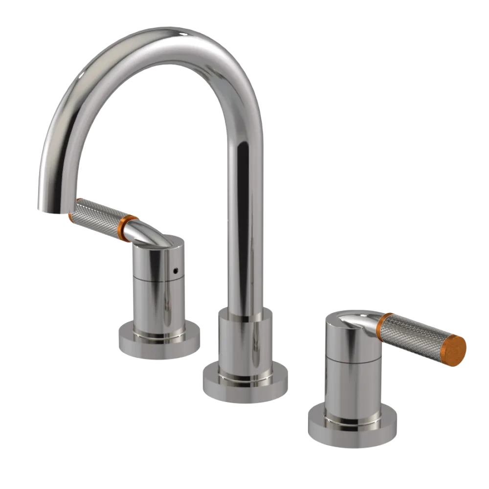 Rubinet Widespread Lav. Set. (less drain) Polished Nickel