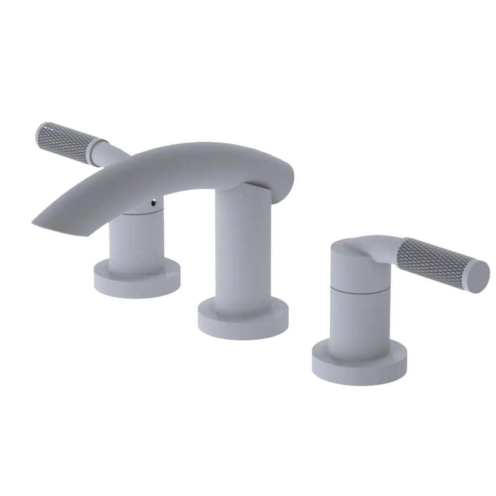 Rubinet Widespread Lav. Set. (less drain) Matt White
