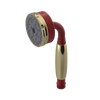 Rubinet 3 Function Hand Held Shower Only Maroon