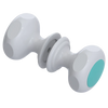 Rubinet Shower Door Knob (set) White