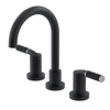 Rubinet Widespread Lav. Set. (less drain) Matt Black