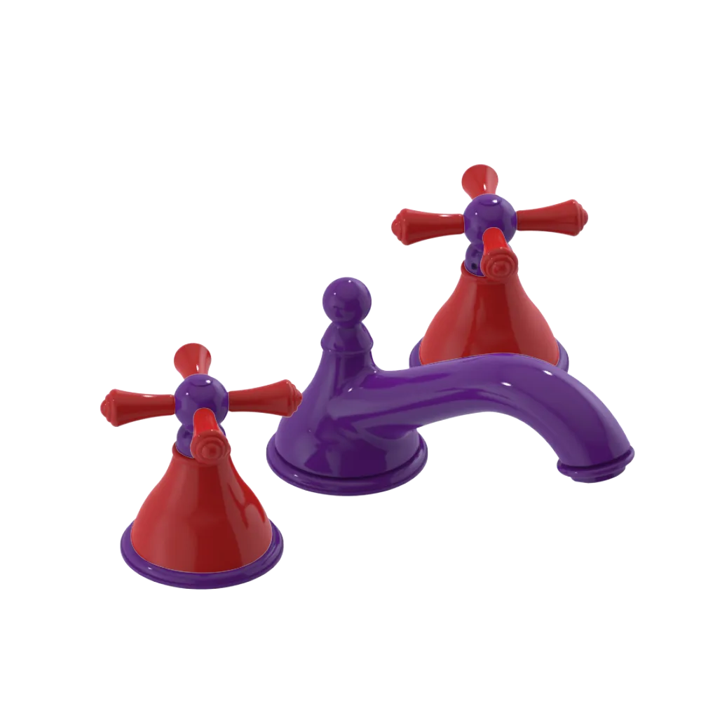 Rubinet Widespread Lav. Set. (less drain) Purple Haze