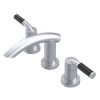 Rubinet Widespread Lav. Set. (less drain) Satin Chrome