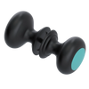 Rubinet Shower Door Knob (set) Matt Black
