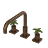 Rubinet Widespread Kitchen Set with Genesis Spout Tuscan Brass