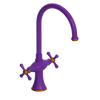 Rubinet Two Handle Single Hole Kitchen Set Purple Haze
