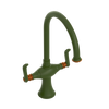 Rubinet Two Handle Single Hole Kitchen Set Green Envy
