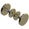 Rubinet Shower Door Knob (set) Natural Brass