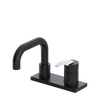 Rubinet 4" Centre Single Control Lav. Set. with Genesis spout (less drain) Matt Black