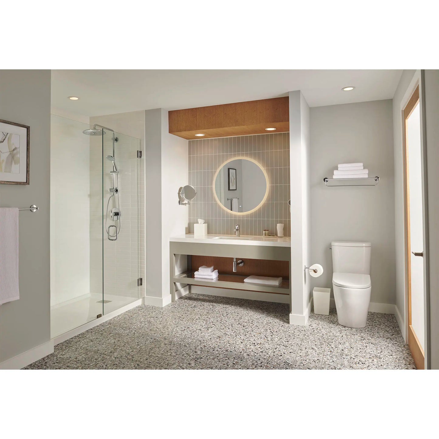 Essence Two-Piece Right Height Elongated Single Flush Toilet 1.28 Gpf