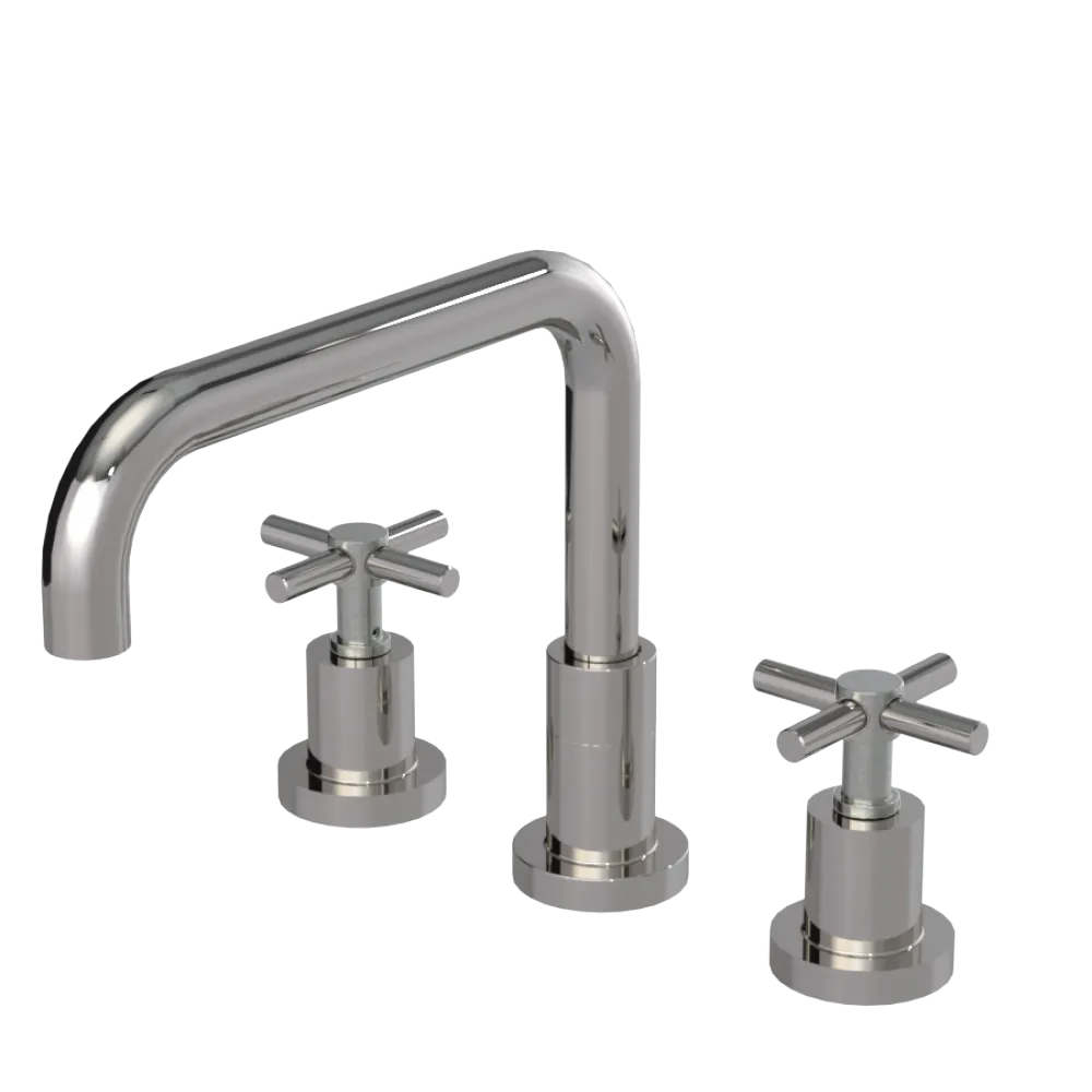 Rubinet Widespread Kitchen Set Polished Nickel