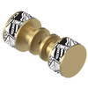 Rubinet Shower Door Knob (set) Satin Brass