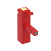 Rubinet Single Control Bidet Fitting (less drain) Red
