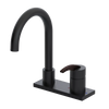 Rubinet 4" Centre Single Control Lav. Set. (less drain) Matt Black