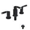 Rubinet Bidet Fitting with Spray, Diverter, and Vacum Breaker (Less Drain) Black