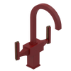 Rubinet Single Hole Dual Handle Lav. Set. (less drain) Maroon