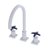 Rubinet Widespread Kitchen Set White