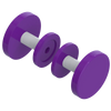 Rubinet Shower Door Knob (set) Purple Haze