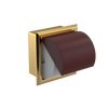 Rubinet RECESSED TOILET PAPER HOLDER Gold
