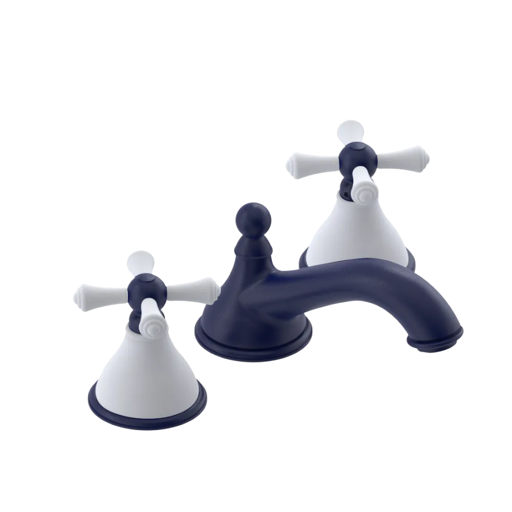Rubinet Widespread Lav. Set. (less drain) Midnight Blue