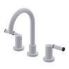 Rubinet Widespread Lav set (less drain) Matt White