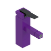 Rubinet Single Control Bidet Fitting (less drain) Purple Haze