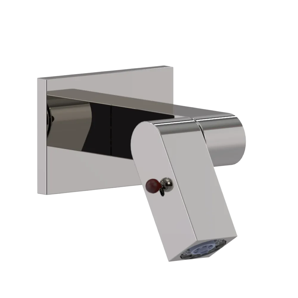 Rubinet Wall Mount Bidet & Foot Rinse with Dual Function Spray Polished Nickel