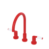 Rubinet Widespread Kitchen Set Red