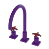 Rubinet Widespread Kitchen Set Purple Haze