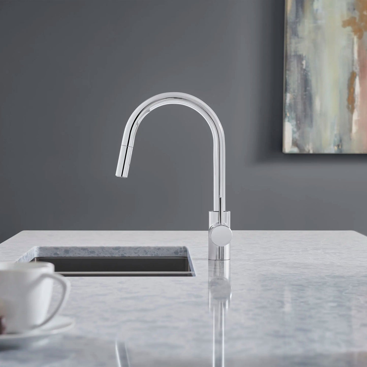 CONCETTO Single-Handle Pull Down Kitchen Faucet Dual Spray 5.7 L/mi