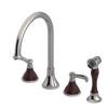 Rubinet Widespread Kitchen Set with Hand Spray Polished Nickel